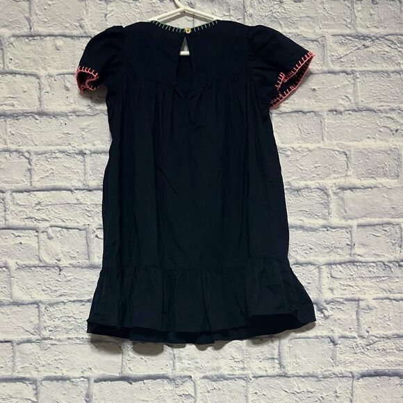 Crewcuts Dress Blue Stitched Trim Size 5 - Picture 4 of 8